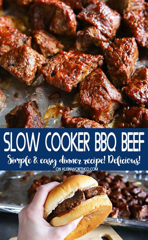 Slow Cooker Bbq Beef Yummi Haus