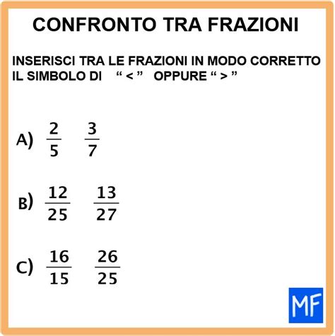 Frazioni Con Numeratore E Denominatore Diverso Matematica Facile