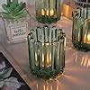 Amazon Haviti Pcs Votive Candle Holder Green Glass Candle