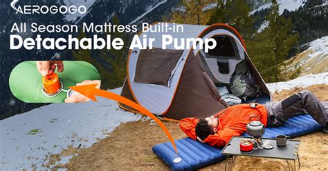 All Season Sleeping Pad Built In Detachable Pump Indiegogo