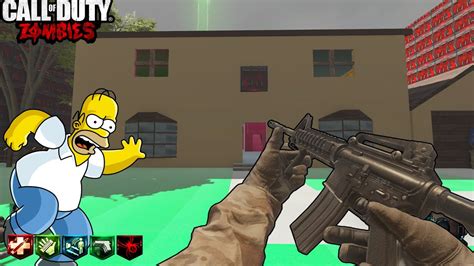 LA CASA DE LOS SIMPSONS CUSTOM ZOMBIES REMAKE DE WAW RETO COMPLICADO