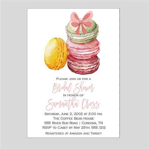 Macaroon Bridal Shower Invitation Kitchen Shower Bridal Tea - Etsy