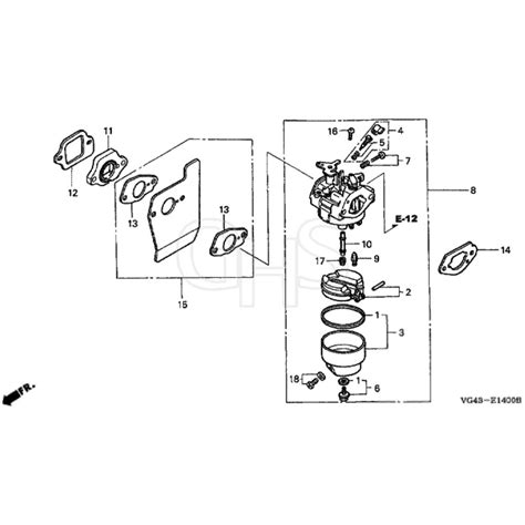 Honda Hrg C Pdea Mzcg Carburettor Diagram Ghs