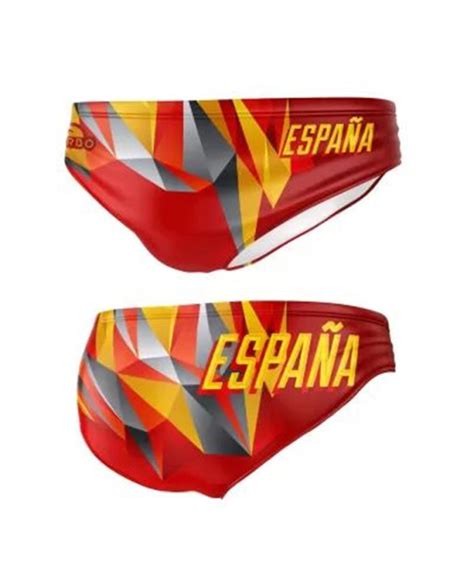 Bañador Waterpolo Turbo España Rays Rojo