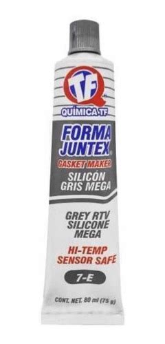 Silicon Automotriz Tf Víctor 7e Gris Altas Temperaturas 80ml