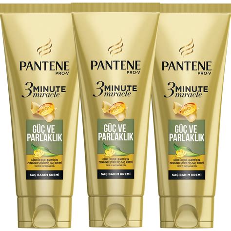 Pantene 3 Minute Miracle Saç Bakım Kremi Güç ve Parlaklık 3 Fiyatı