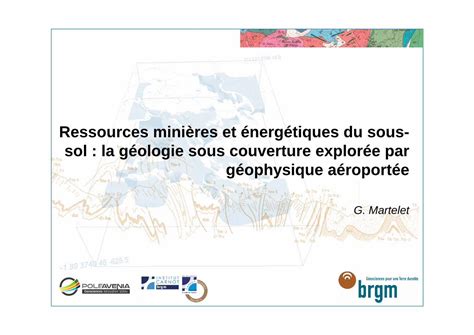 Pdf Ressources Mini Res Et Nerg Tiques Du Sous Sol La