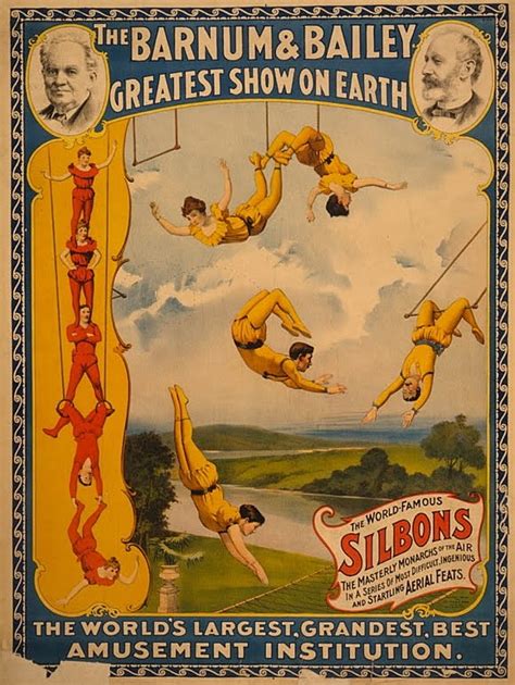 Vintage Ephemera Circus Poster Barnum And Bailey 1896