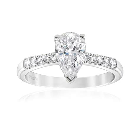 Celeste 0 50ct Pear Cut Evs1 Diamond Engagement Ring Gerard Mccabe