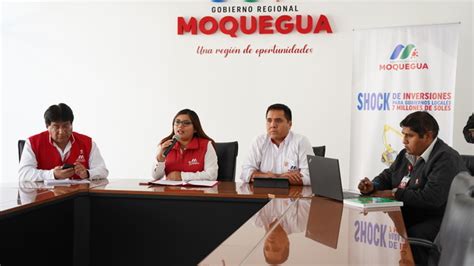 Moquegua Anuncian Shock De Inversiones Para Municipios Con Menos