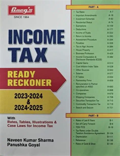 Gargs Income Tax Ready Reckoner Assessment Year