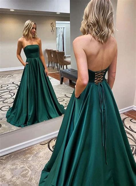 Dark Green Prom Dresses With Sleeves