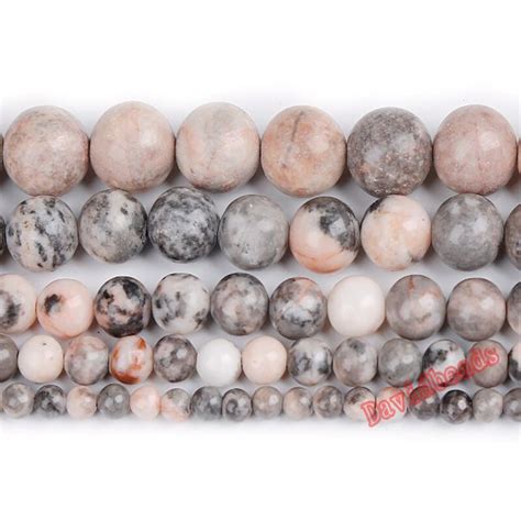 Factory Price Natural Stone Pink Zebra Jaspers Round Beads Strand