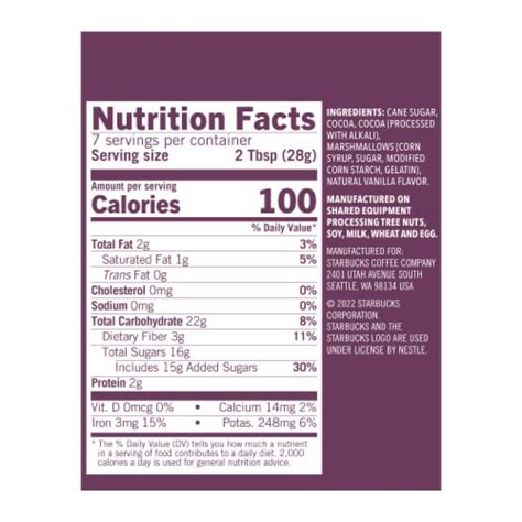 Starbucks Marshmallow Hot Cocoa Mix Oz Qfc