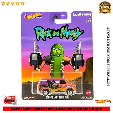 Hot Wheels Premium Rick And Morty Ford Transit Super Van Car Culture Shopee Philippines