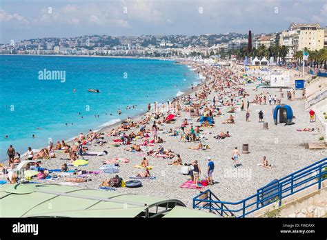 Nice French Riviera Cote Dazur France Beach And Promenade Des