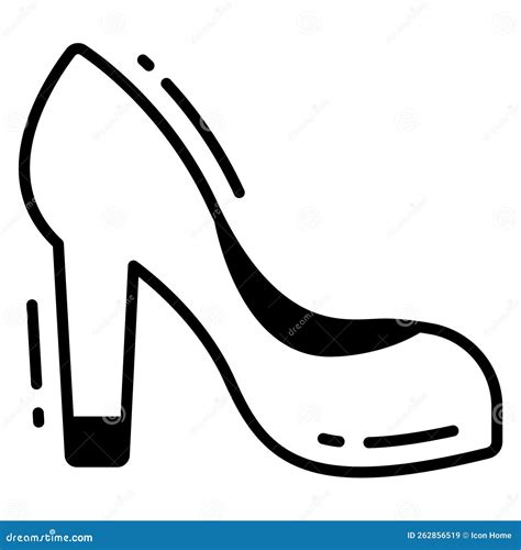 High Heel Icon Trendy Style Isolated On White Background Stock Vector Illustrations Stock