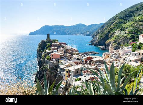 The Coastal Village Of Vernazza In Cinque Terre Italy Stock Photo Alamy