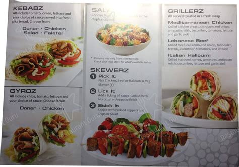 Menu At Skewerz Kebabz Restaurant Booragoon Shop 105