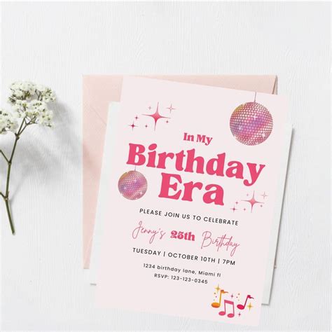 Birthday Era Invitation Eras Tour Theme Midnights Invite Printable