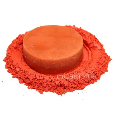 Dark Orange Mica Powder Soap Stable Micamoma Co Uk