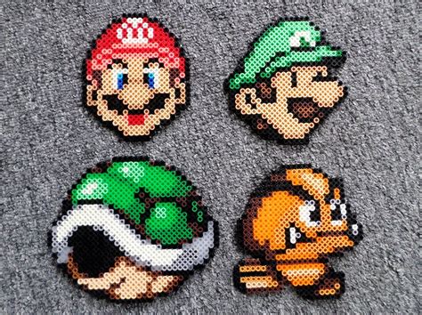 Hama Bead Mario Bros Plus Love All The Things You Ve Done