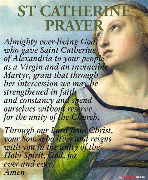 St Catherine Of Alexandria Prayer The Southern Cross