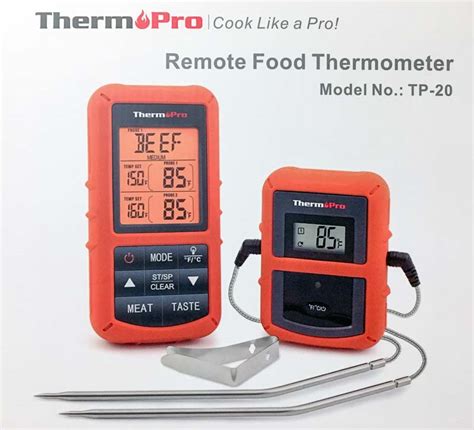 ThermPro TP 20 Remote Food Thermometer Review BarbequeLovers