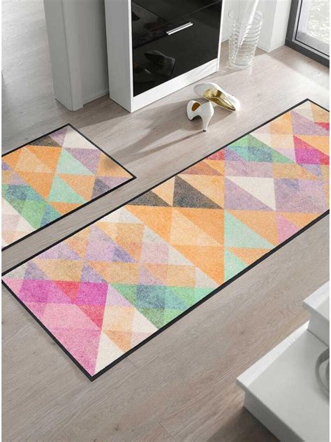 Tapis salon 75x120 SANORI KT Multicolore OEKO TEX idéal pour l entrée