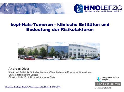 PDF kopf Hals Tumoren klinische Entitäten und Bedeutung der