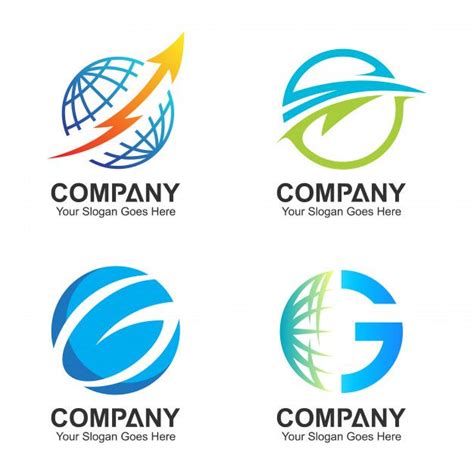 Premium Vector Globe Logo Template Global Icons World Logo Set