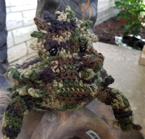 Horny Toad Plush Toy Texas Horned Lizard Crochet Pattern My Fingers Fly