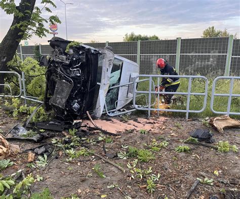 Wypadek na DTŚ w Rudzie Śląskiej Jedna osoba poszkodowana Śląskie