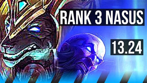 NASUS Vs RYZE MID Rank 3 Nasus NA Challenger 13 24 YouTube