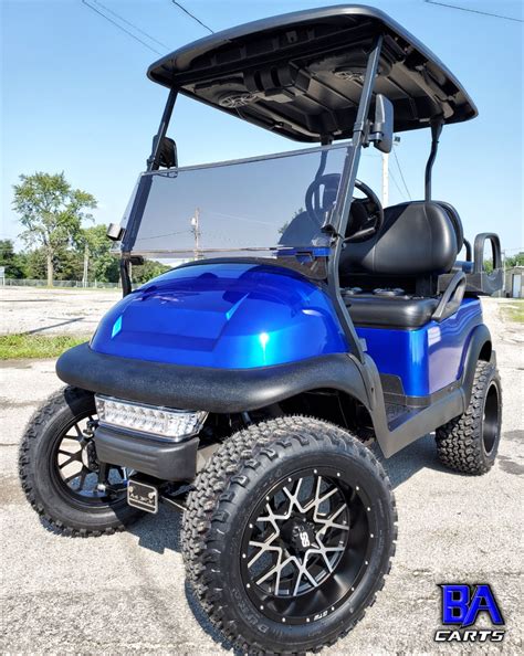 Custom Club Car Precedent Golf Cart Candy Blue Ba Carts Artofit