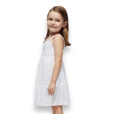 Mayoral Girls And Tween White Sundress Ruffle Me This