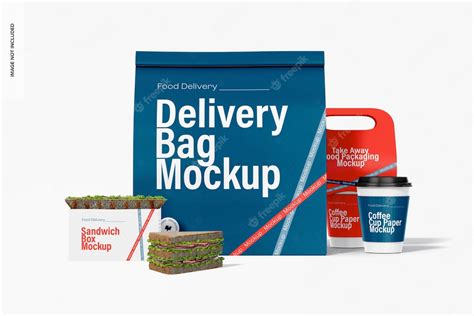 Premium Psd Take Away Food Packaging Mockup Front View