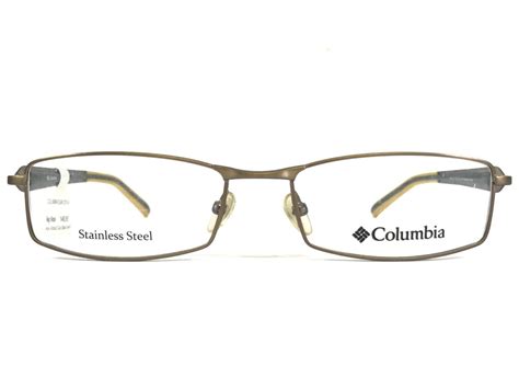 Columbia Eyeglasses Frames Elias C01 Black Yellow Matte Gold Wire Rim 53 17 140 Eyeglass Frames