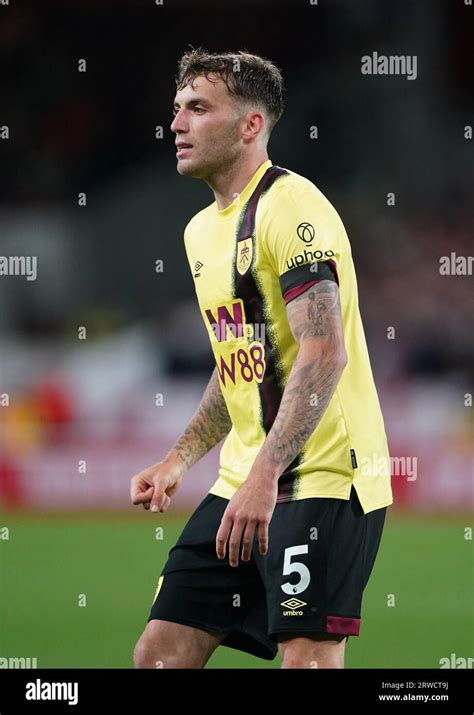 Burnleys Jordan Beyer During The Premier League Match At City Ground