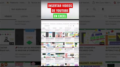 🚨insertar Videos De Youtube En Excel Youtube