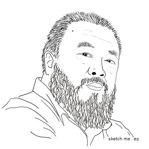 Ai Weiwei Sketch Me Custom Portraits For Facebook And Twitter