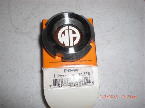 BHM-04 WHITTET-HIGGINS BHM-04 Bearhug Threaded Shaft & Bearing Locknut