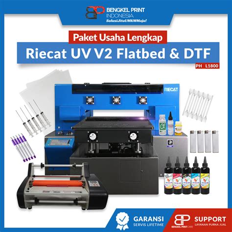 MESIN PRINTER UV LED FLATBED DTF LENGKAP UV DTF LAMINASI Lazada