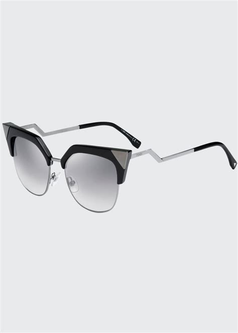 Fendi Iridia Mirrored Cat Eye Sunglasses Bergdorf Goodman