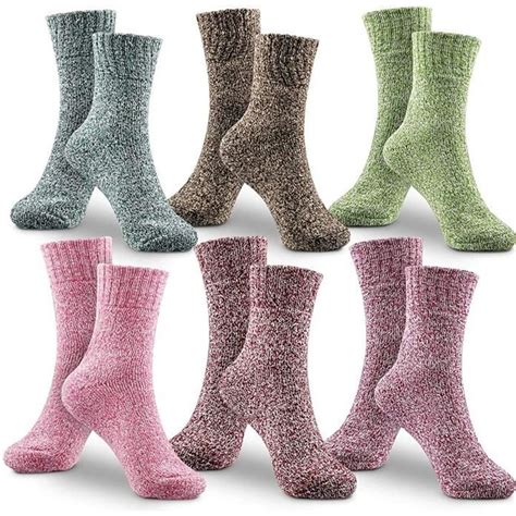 Pairs Chaussettes En Laine Pour Femme Hommes Chaussette Femme Hiver