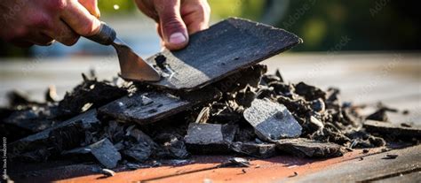 Removing An Old Asphalt Shingle Roof And Repairing It With New Shingles