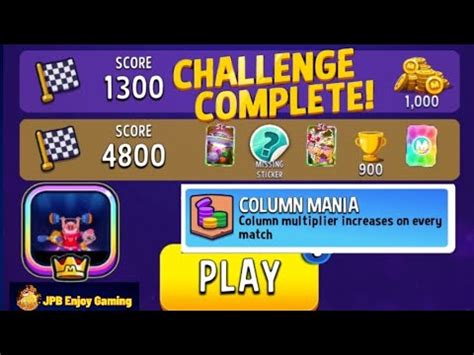 Match Masters Solo Challenge Score Rally Move Column Mania Score