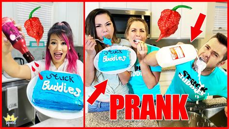 Pranking My Sister With Diy Funny Prank Hot Spicy Cake Youtube