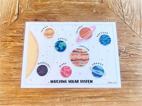 Solar System Activity Planets Matching Printable Outer Space Learning