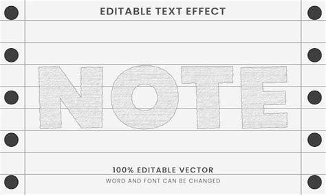 Premium Vector Sketch Logo Mock Up Template Editable Text Effect Style